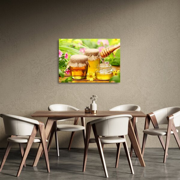 Sklenený obraz medu (70x50 cm)