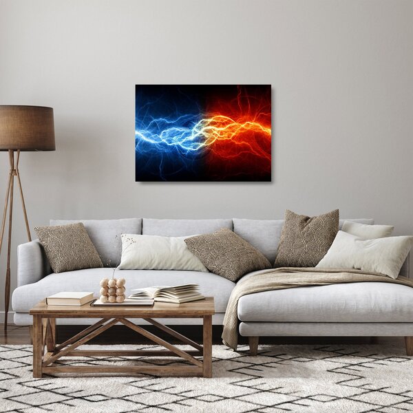 Sklenený obraz elektrického napätia (70x50 cm)