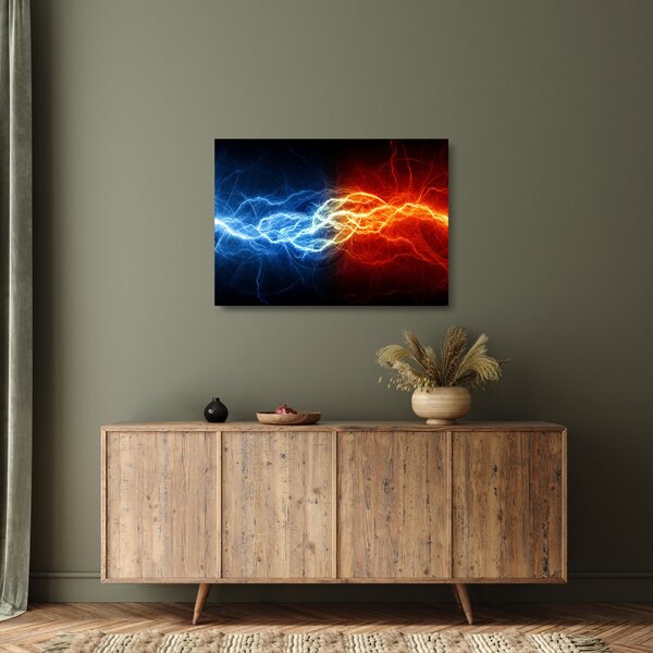 Sklenený obraz elektrického napätia (70x50 cm)