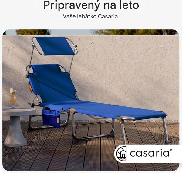 Záhradné lehátko Ibiza - modré