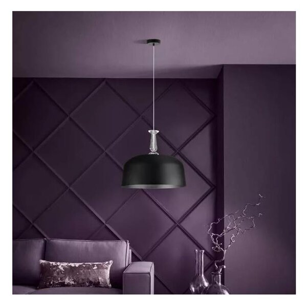 Eglo 39588 - Závesný luster na lanku MONTE FUERTE 3xE27/10W/230V čierny