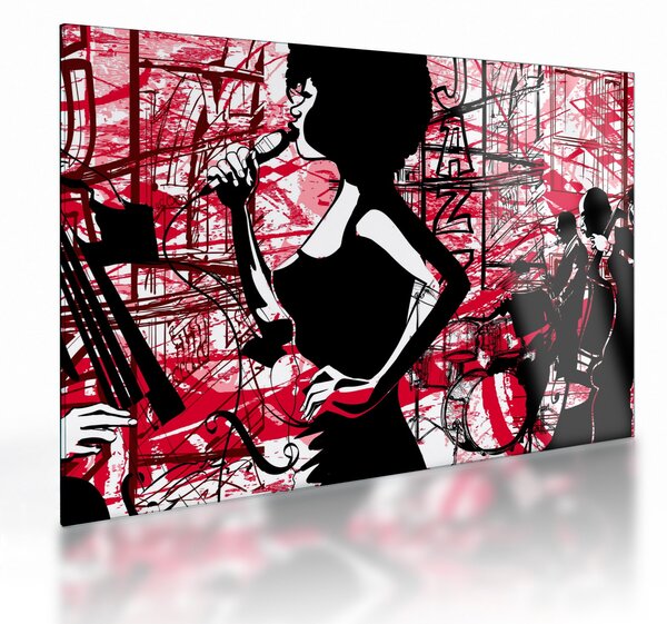 Sklenený obraz - Jazz (70x50 cm)