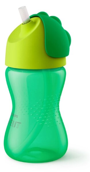 AVENT Kúzelný hrnček s ohybnou slamkou zelený Polypropylen/Silikon 300 ml