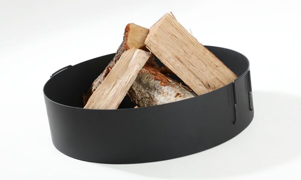 Dizajnové ohnisko FUEGO, priemer 58 cm, nerez, strieborné