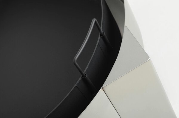 Dizajnové ohnisko FUEGO, priemer 58 cm, nerez, strieborné