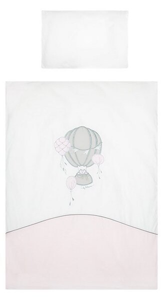 3-dielne posteľné obliečky Belisima Ballons 90/120 ružové