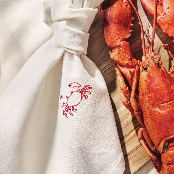 Látkový obrúsok s výšivkou Atlantis Crab
