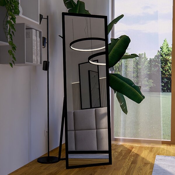 Zrkadlo STELA | čierna 170 x 50 cm