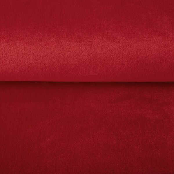 Zamatová látka Velvet Prémium SVP-038 Sýto červená - šírka 280 cm