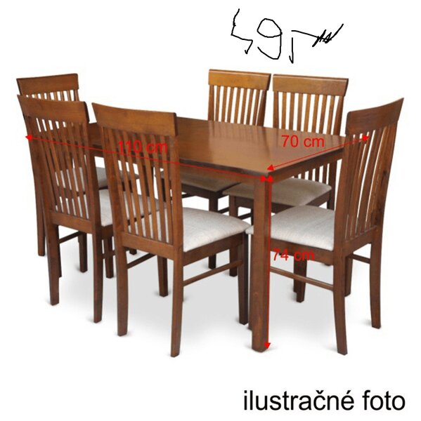 Tempo Kondela Jedálenský stôl, orech, ASTRO NEW