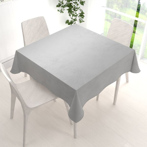 Biante Zamatový štvorcový obrus Velvet Prémium SVP-039 Sivý 50x50 cm