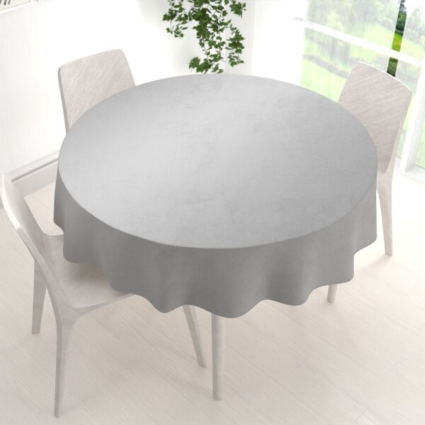 Biante Zamatový okrúhly obrus Velvet Premium SVP-039 Sivý Ø 110 cm