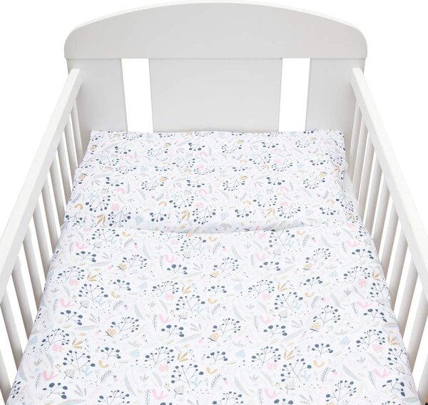 2-dielne posteľné obliečky New Baby 90/120 cm Jarabina biele
