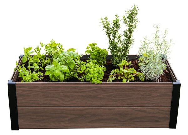 Vyvýšený záhon HEDGE Trough | hnedá