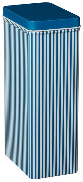 Plechová dóza s vekom Blue Stripes Tall