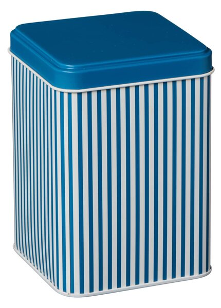Plechový box s vekom Blue Stripes
