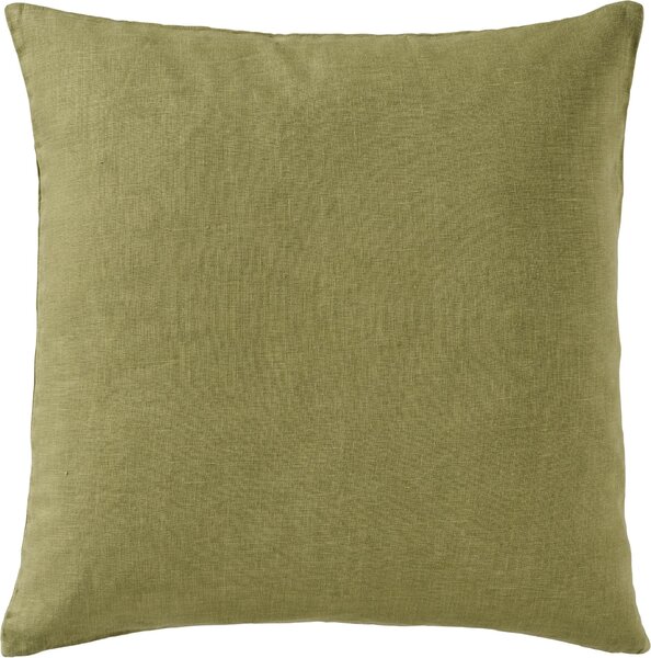Ľanová obliečka na vankúš Herbal Green 50 x 50 cm