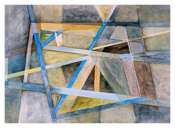 Sklenený obraz - Abstrakcia (70x50 cm)