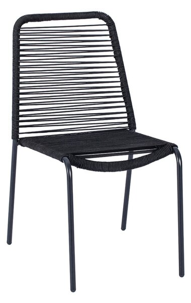 Čierna záhradná stolička Debut Kai