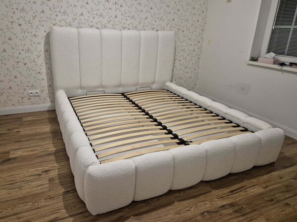 Wilsondo Kontinentálna manželská posteľ Cande - biela Rozmer: 200x200