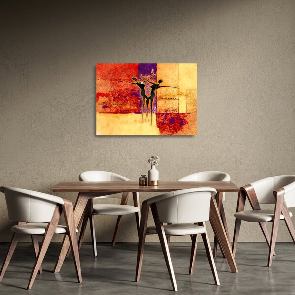 Sklenený obraz - Africká bohyňa (70x50 cm)