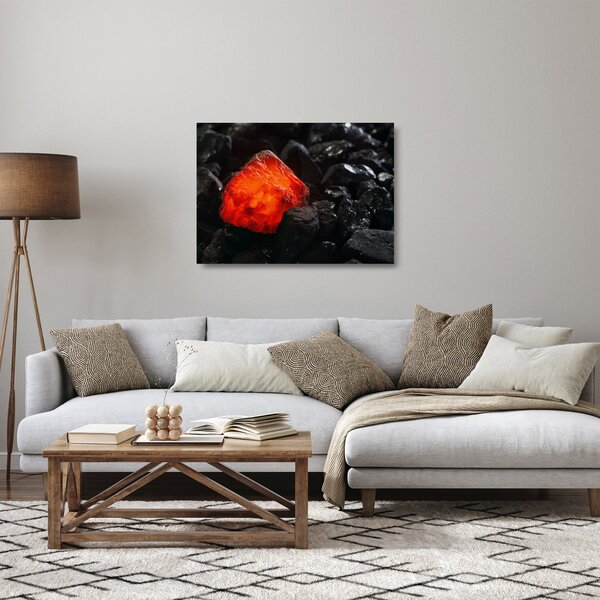 Sklenený obraz - Žeravý nerast (70x50 cm)
