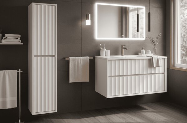 Kúpeľňová skrinka s umývadlom NOA White U80 | 80 cm