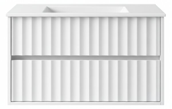Kúpeľňová skrinka s umývadlom NOA White U80 | 80 cm