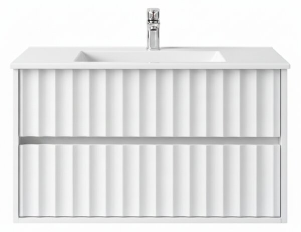 Kúpeľňová skrinka s umývadlom NOA White U80 | 80 cm