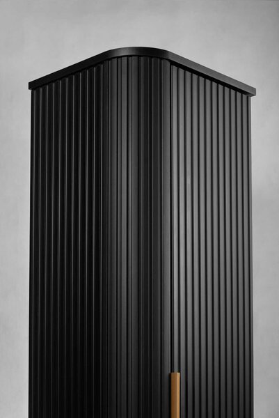 Vysoká skrinka do kúpeľne ELEGANCE 139 Black