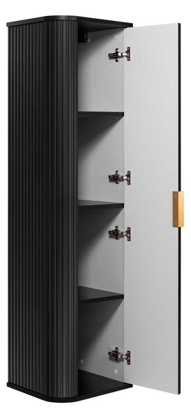 Vysoká skrinka do kúpeľne ELEGANCE 139 Black