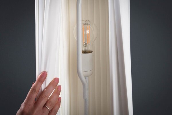 Štýlová moderná stojaca lampa Paris 160cm biela
