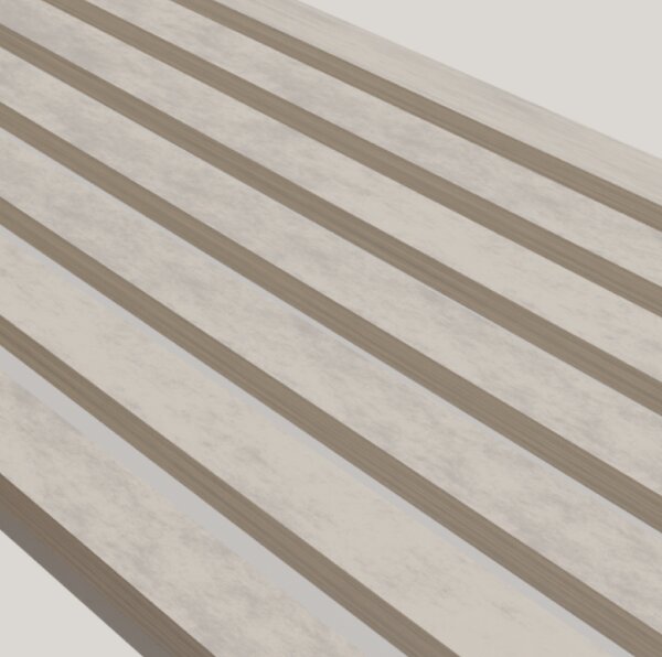 Lamely 3D Stenová lamela 3D - Lamela Betón svetlý + MDF doska Perleťová sivá