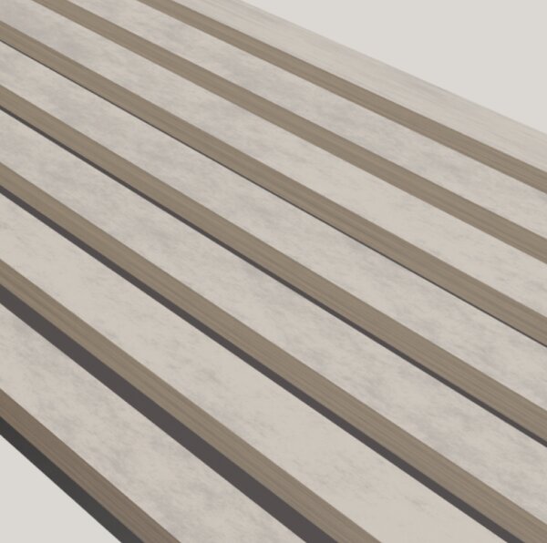 Lamely 3D Stenová lamela 3D - Lamela Betón svetlý + MDF doska Čierna
