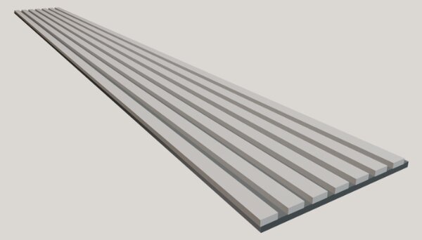 Lamely 3D Stenová lamela 3D - Lamela Perleťová sivá + MDF doska Diamantová sivá