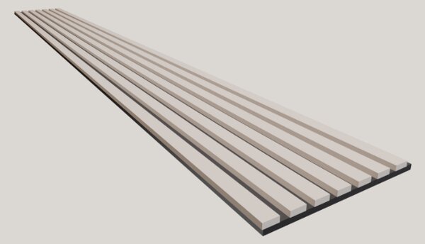 Lamely 3D Stenová lamela 3D - Lamela Kašmír + MDF doska Čierna