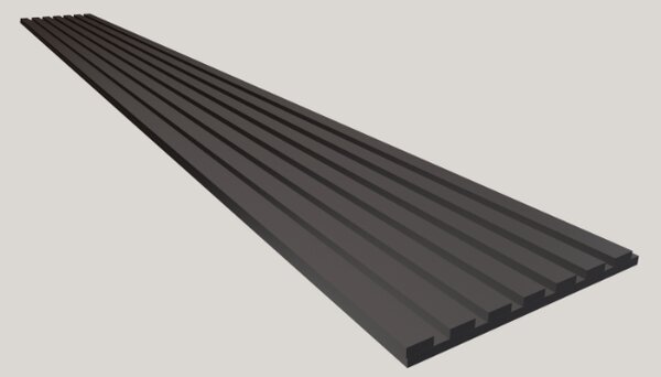 Lamely 3D Stenová lamela 3D - Lamela Čierna + MDF doska Čierna