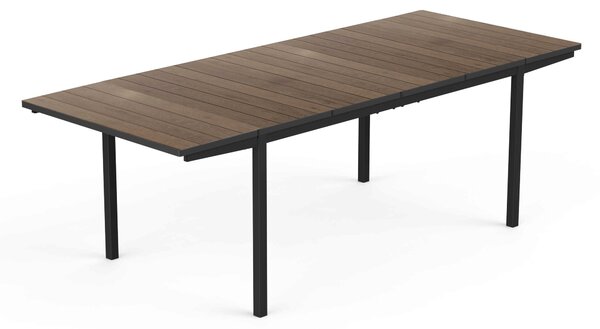 Rozkladací záhradný stôl DEPORTO | 160-240cm walnut / grafit