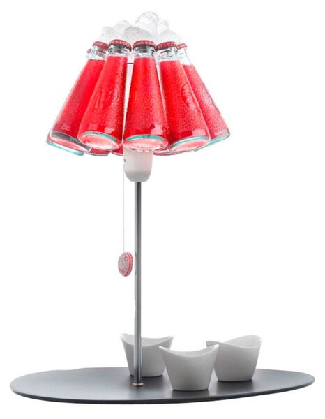 Stolové Lampa Ingo Maurer, Campari Bar, Červená, Obývacia izba, Sklo, Dizajnový