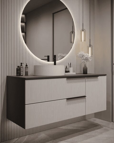 Skrinka pod umývadlo s doskou KLER Cashmere | 120 cm