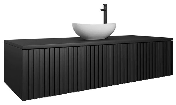 Skrinka pod umývadlo s doskou LORE Black | 120 cm