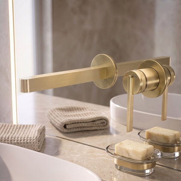 Podomietková vaňová batéria REA Grace Brush Gold