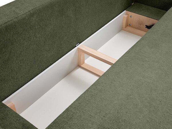Rozkladacia pohovka s úložným priestorom Olio - olivová
