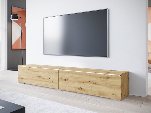 Mirjan24 TV skrinka Dlone 180, Farby: dub artisan, Osvetlenie: osvetlenie LED biele 5903211380525