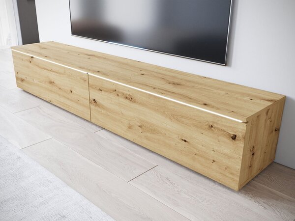 Mirjan24 TV skrinka Dlone 180, Farby: dub artisan, Osvetlenie: osvetlenie LED biele 5903211380525
