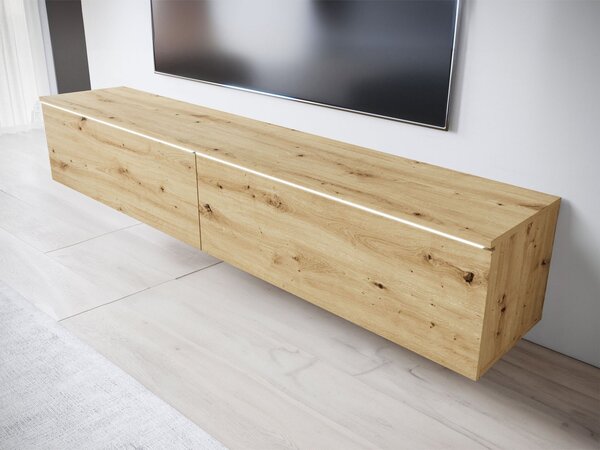 Mirjan24 TV skrinka Dlone 180, Farby: dub artisan, Osvetlenie: osvetlenie LED biele 5903211380525
