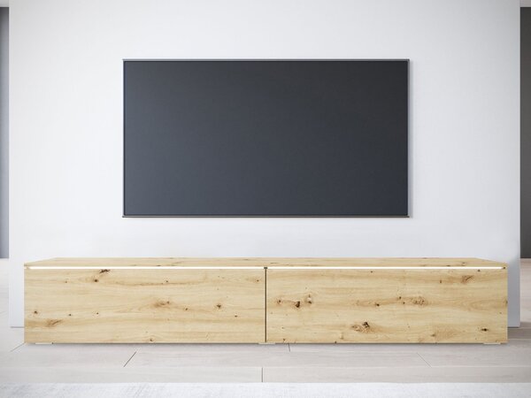 Mirjan24 TV skrinka Dlone 180, Farby: dub artisan, Osvetlenie: osvetlenie LED biele 5903211380525