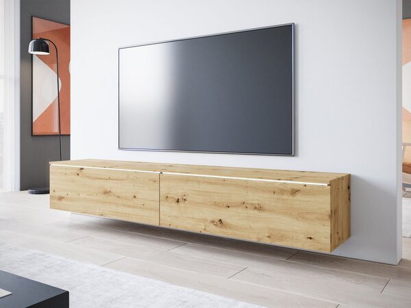 Mirjan24 TV skrinka Dlone 180, Farby: dub artisan, Osvetlenie: osvetlenie LED biele 5903211380525