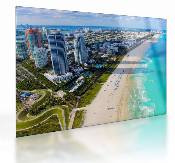 Sklenený obraz - Miami, Florida (70x50 cm)