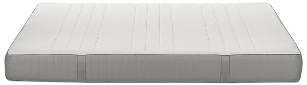 Latexový penový matrac biely a sivý 180 x 200 cm stredne tvrdý snímateľný polyesterový poťah so zipsom